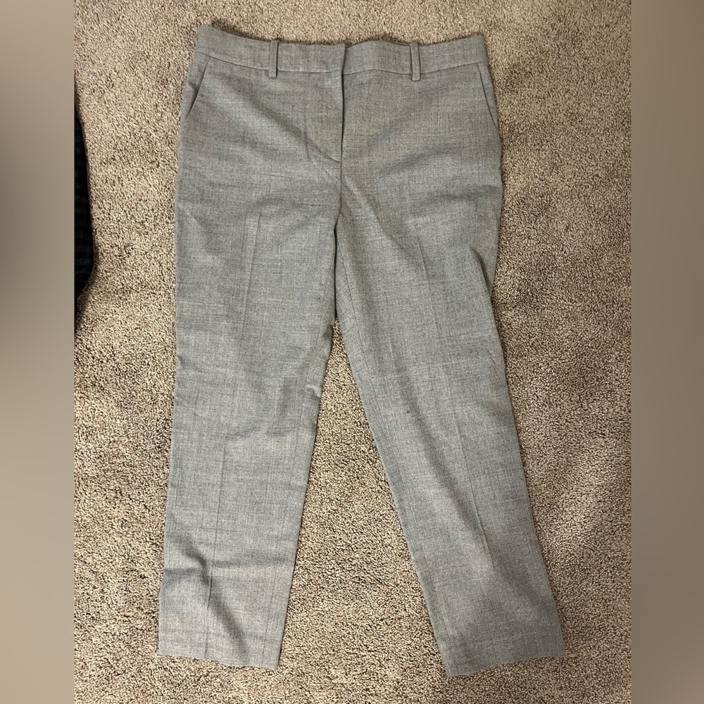 Theory wool pants, size 8, light gray